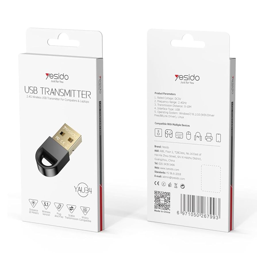 YeSido YAU34  Bluetooth Dongle V5