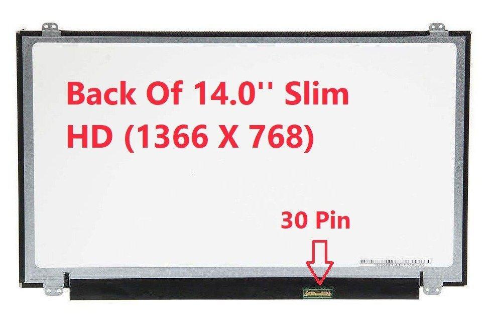 Laptop Screen Modules-14.0 Slim-HD (1366x768)-30Pin -Top and Bottom Brackets-1 Month Warranty- (HIF150)