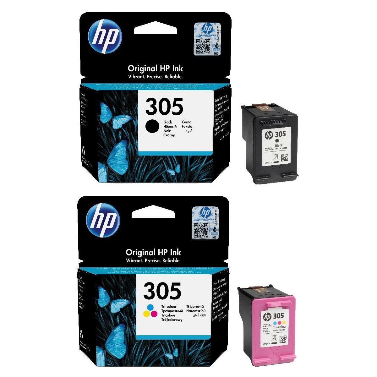 Bundle HP 305 Black & Color Ink Cartridge - Combo Offer