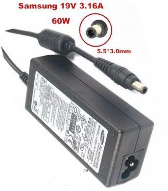 SAMSUNG 60W 19V 3.16A (5.5*3.0mm) Laptop Charger - High Copy ضمان شهر
