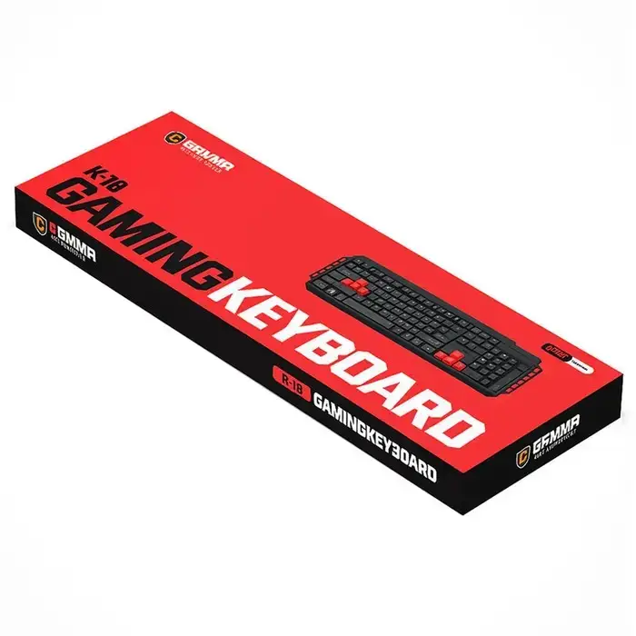 GAMMA K-18 Multimedia Wired Desktop USB Keyboard