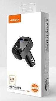 RECCI RCC-N02 Bluetooth FM Transmeter & Fast Charger