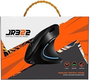 Jertech JR322 Vertical Rechargeable Wireless Mouse - Dual Mode (WIFI/BT) – Silent Click -2400DPI