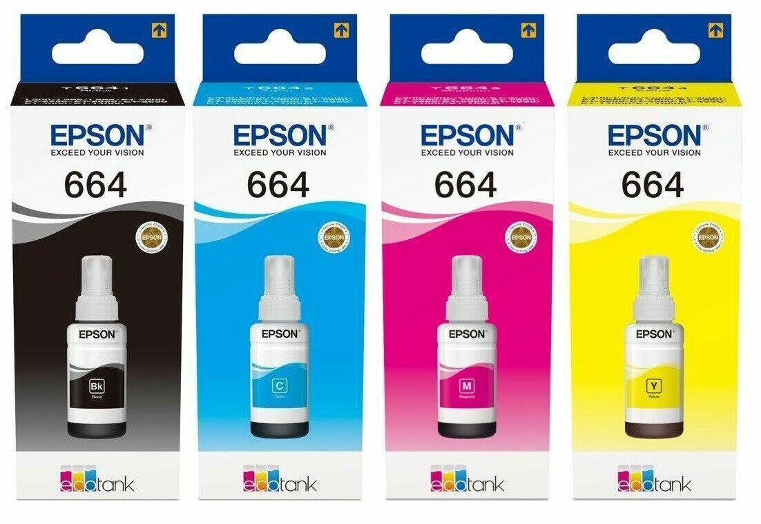 Bundle EPSON 664 CMYK Ink Cartridge