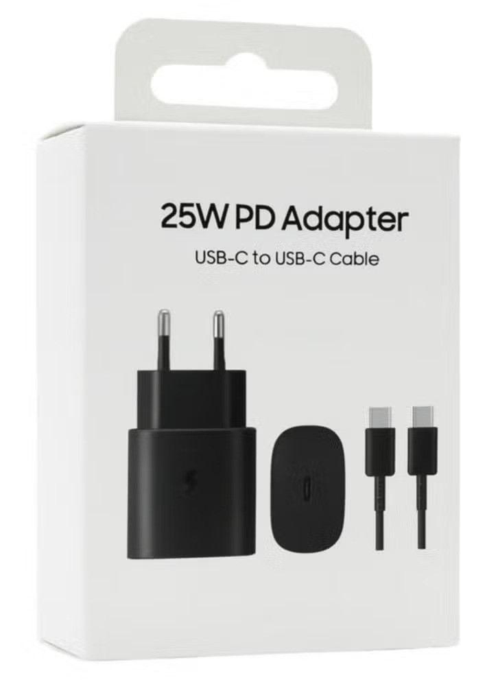 Samsung 25W Grade-A Power Adapter + USB-C to USB-C Cable
