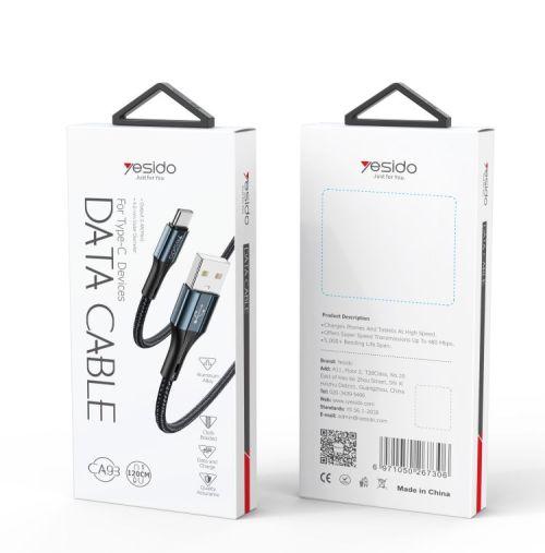 YeSido CA93 USB to Lightning Data Cable 1.2m