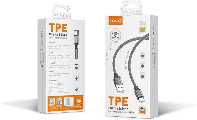 LDNIO LS441 TPE USB-C Cable 1m