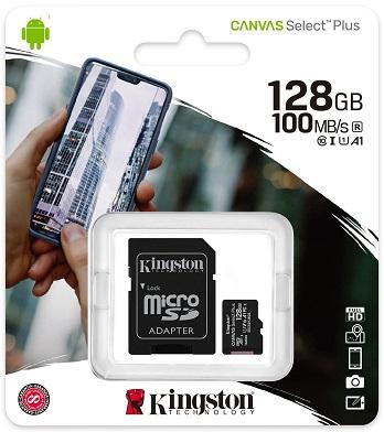 KINGSTON Micro SD 128GB Class 10