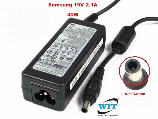 SAMSUNG 40W 19V 2.1A (5.5*3.0mm) Laptop Charger - High Copy ضمان شهر