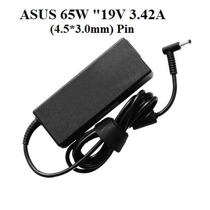 ASUS 65W 19V 3.42a (4.5*3.0mm) Pin Laptop Charger - High Copy ضمان شهر