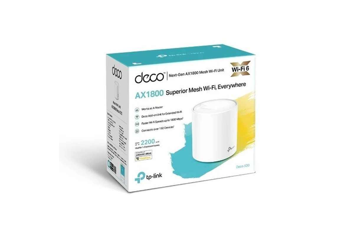 TP-Link Deco X20 AX1800 Whole Home Mesh Wi-Fi 6 (1-Pack)
