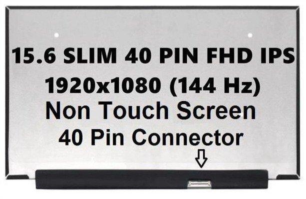 Laptop Screen Modules-15.6 Inch-Frameless-FHD (1920x1080)-40Pin-144Hz-No Brackets-1 Month Warranty- (HIF300)