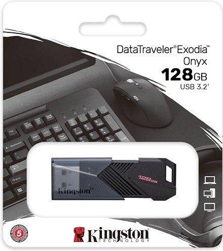 Flash Drives-Kingston DataTraveler Exodia Onyx-128GB-USB 3.2
