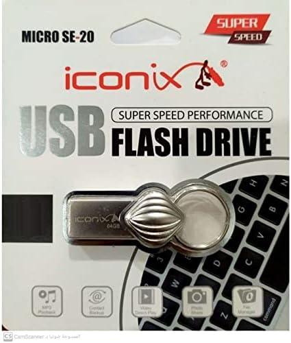 Flash Drives-iconix Micro SE-20-4GB-USB 2.0