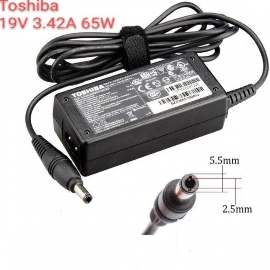 TOSHIBA 65W 19V 3.42A (5.5*2.5mm) Laptop Charger - Grade A - Original ضمان شهر